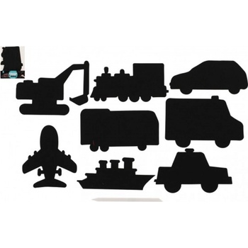 Teddies Vyškrabávací obrázek 8 ks Dopravní prostředky výřez duhový