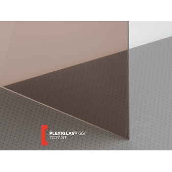 Röhm Plexisklo Plexiglas GS 8 mm 7C27 1010 x 2030 mm hnedé 1 ks
