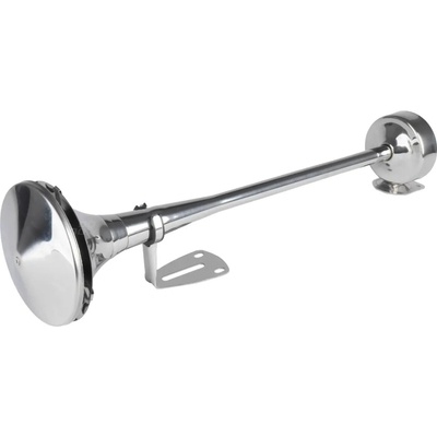 WELLHOX Zvuková signalizácia klaksónu chróm 520 mm 12V 24V HighTone AMIO-04077