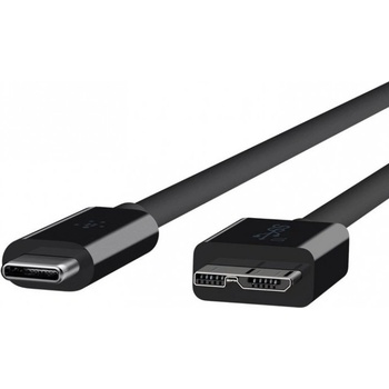 Belkin Супербърз USB 3.1 кабел (100 см. ) за MacBook 12 и компютри с USB-C порт - Belkin Superspeed+ USB 3.1 Data Cable USB-C към Micro-B (F2CU031bt1M-BLK)