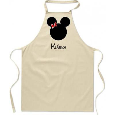 Povidlo.cz Zástěra Mouse Natural