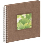 PAGNA Фотоалбум Pagna Nature Ginkgo 24x25cm от плат със спирала в кафяво P1219311 (P1219311)