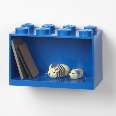 LEGO Brick 8 závesná polica modrá