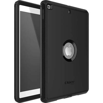 OtterBox Defender Case - кейс с изключителна защита и поставка за iPad 7 (2019), iPad 8 (2020) и iPad 9 (2021) (черен)
