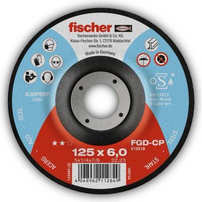 Fischer Brusný kotouč 180 x 6 x 22,2 mm 512520