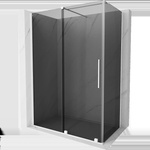 Mexen Velar плъзгаща душ кабина 150 x 75 cm, графит, бяло - 871-150-075-41-20 (871-150-075-41-20)