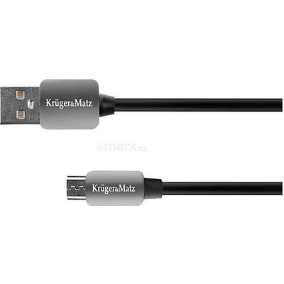 Kruger & Matz KM0331 USB/micro USB, 1,8m, černý