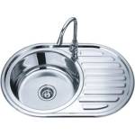 Cascada Мивка за кухня Cascada Алпака D7750PFL ляв 77 x 50 x 18 см (343790) Мивка за вграждане