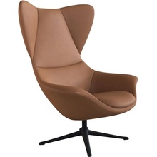 Flexlux lounge Stilo koňakově hnědé kožené