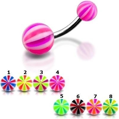 Šperky4U piercing do pupíku banánek BA01010-BY