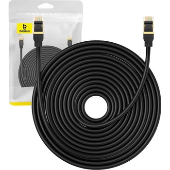 Image 1 of Baseus Round Ethernet Patchcord Cable RJ45 Cat8 UTP 40Gbps (20 метра) (черен)