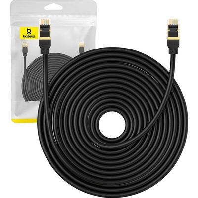 Baseus Round Ethernet Patchcord Cable RJ45 Cat8 UTP 40Gbps (20 метра) (черен)