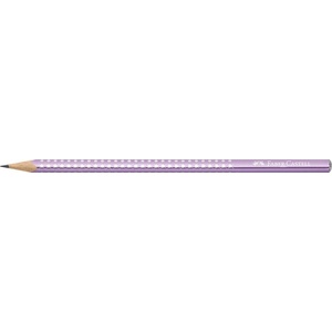Faber-Castell Графитен молив, B, триъгълен, FABER-CASTELL "Sparkle", лилав металик 118263 (118263)