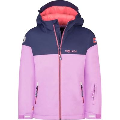 TROLLKIDS Детско ски яке Trollkids Girl's Hallingdal Jacket Winter jacket - Light Violet / Deep Violet / Coral Pink - размер 92 (EU) (703-2533-0911)