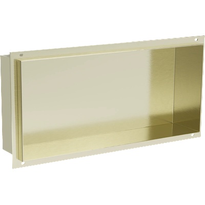 Mexen X-Wall-NR вградена лавица без борд, 45 x 20 см, златно четкано - 1951452010 (1951452010)