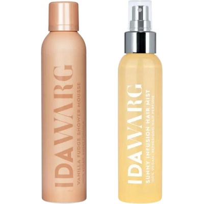 IDA WARG Сет Грижа за коса и тяло КАДИФЕНА СТРАСТ IDA WARG Vanilla Fudge Shower Mousse & Sunny Infusion Hair Mist Perfume