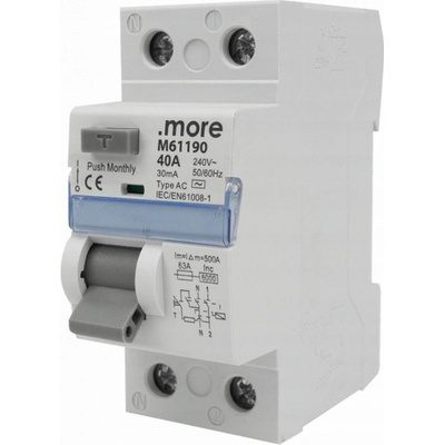 Eco Light 40A 30mA AC 6kA 2P