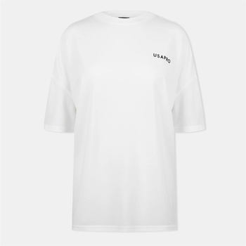USA Pro Тениска USA Pro Women's Boyfriend Regular Fit T-Shirt - White