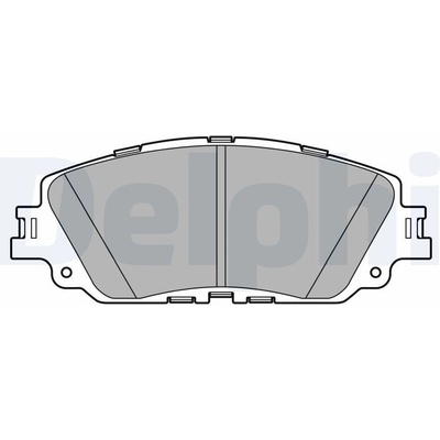 Sada brzdových platničiek kotúčovej brzdy DELPHI LP3596