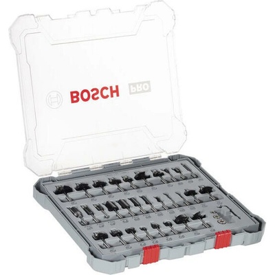 BOSCH 30-dielna súprava fréz najväčšia sada so stopkou 6mm 2.607.017.474