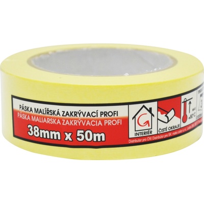 Mako Komfort Lepiaca páska zakrývacia hladký krepová 7 dní do 60 °C 38 mm x 50 m