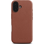 WOOLnut Калъф за iPhone 16 от Woolnut - Кожен - Кафяв (K-WN-IP16-C-2816-CB)