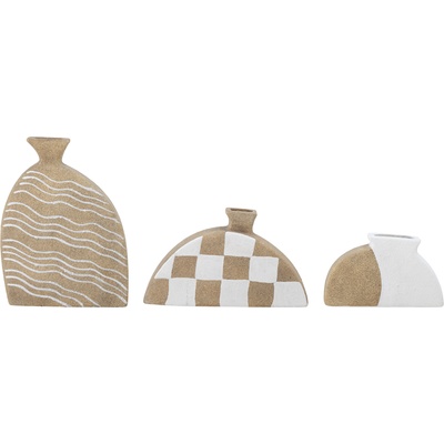 Bloomingville Декоративни вази Nezha бели 3 бр (82058365)