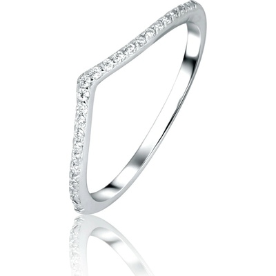 JVD stříbrný prsten se zirkony SVLR1266XK7BI