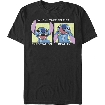 Черна мъжка тениска Disney Stitch Selfie ZOOT. Fan | Cheren | МЪЖЕ | L
