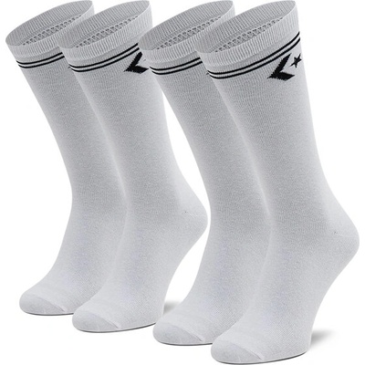 Converse Комплект 2 чифта дълги чорапи мъжки Converse E1025W-2010 Бял (E1025W-2010)