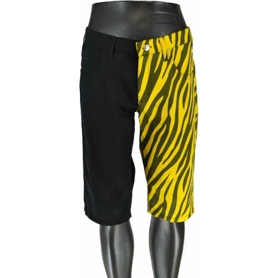Punk kraťasy ČERNÁ ŽLUTÁ ZEBRA pánské
