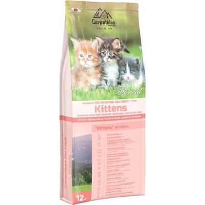 Carpathian Pet Food Carpathian Premium Cat Kitten - суха храна за подрастващи котенца от всички породи с пилешко месо, 12 кг - Украйна