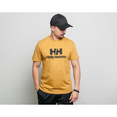 Helly Hansen Logo t-shirt Golden Glow Melange 53165 343