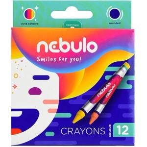 Nebulo Мазен молив nebulo с кръгъл връх 12 цвята nzsk-12 (nzsk-12)
