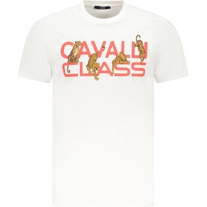 Cavalli class Къса тениска за мъже cavalli class, Размер m, Цвят Бял (txt60mjd060_bi00533)