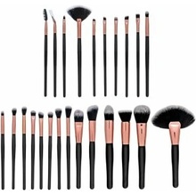 Mimo Makeup Brush Set Black 24 ks sada štetcov