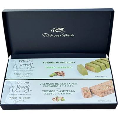 Torrons Vicens set mandlového nugátu s pistácií 2 x 300 g