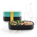 Boxy na desiatu Lékué svačinový box Lunch Box To Go tyrkysový