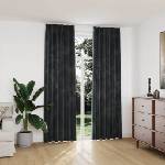 Pure Line Home Кадифени завеси в цвят антрацит с перделък, 2 бр. , 140 x 245 см