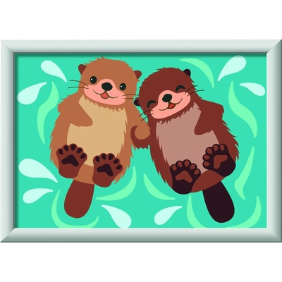 RAVENSBURGER Malování podle čísel Vydří souznění 13 x 18 cm
