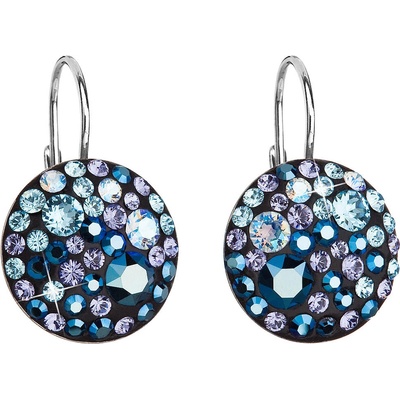Pavona visací s krystaly Swarovski modré kulaté 31176.3 Blue style