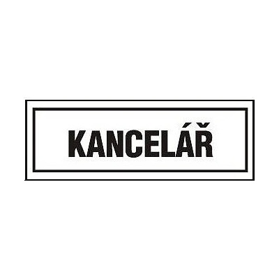 KANCELÁŘ 210x74 mm - samolepka