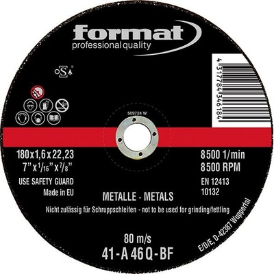 Format Dělicí kotouč 115 x 1,6 mm EDE80590114