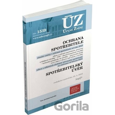 ÚZ 1539 Ochrana spotřebitele