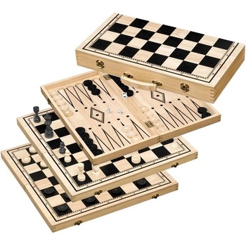 Šachy & dáma & backgammon cestovní