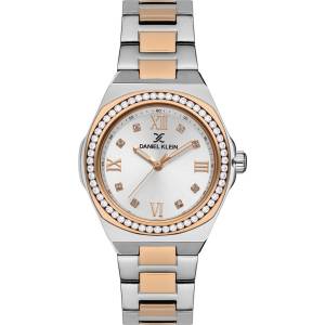 Daniel Klein DK. 1.13336-5 Premium Дамски часовник Сребрист/Златист- сив циферблат, стоманена верижка Часовници