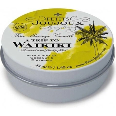 Petits Joujoux waikiki Masážní svíčka Kokos a Ananas 33 g