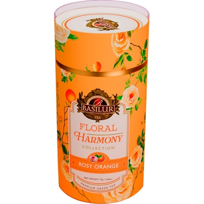BASILUR Floral harmony rosy orange zelený čaj 75 g