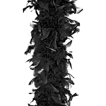 Péřové boa 180 cm černé