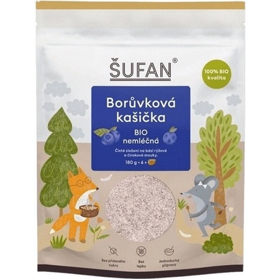 Šufan kašička BIO nemléčná čučoriedková 180 g